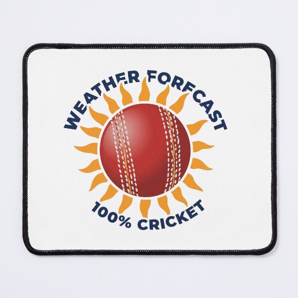 Item preview, Weather Forecast: 100% Cricket – Funny Cricket Lover Sports Fan T-Shirt designed and sold by warlistop.
