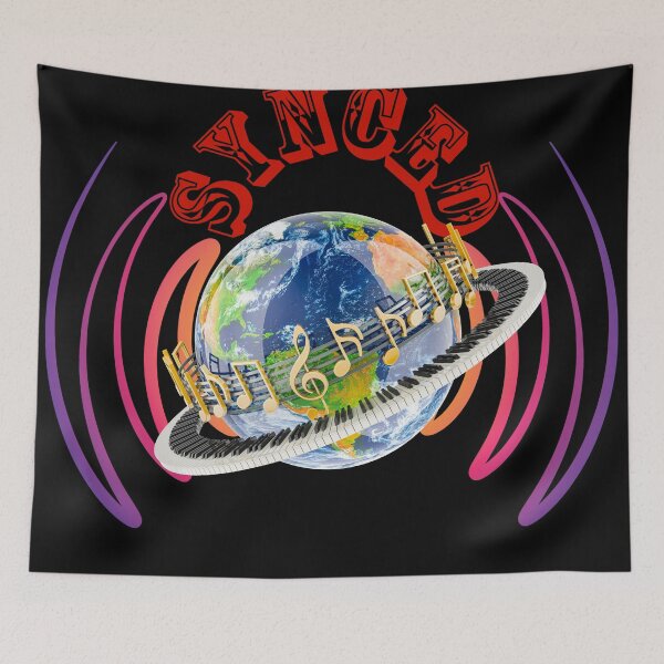 Item preview, One Beat - Synced Global Soundwave Illustration designed and sold by Mini Pixel Perfect Co..