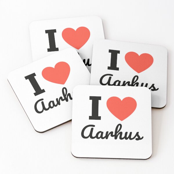 Item preview, I Love Aarhus | Denmark City Typography | Culture, History & Modern Urban Charm Design designed and sold by PaintedPixels01.