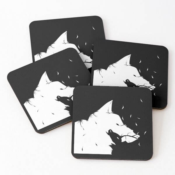 Item preview, Wolf and Deer BnW designed and sold by HowlingWolf-Art.
