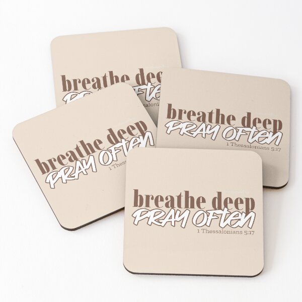 Item preview, Christian mental health Christian encouragement Wellness Christian ministry Breathe deep Pray often 1 Thessalonians Shirt designed and sold by FTLOG.