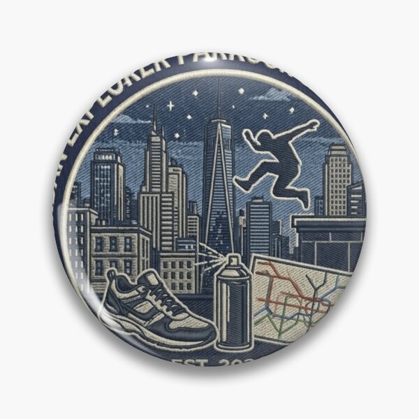 Item preview, Concrete Jungle & Motion: Urban Explorer Parkour & Freerunning Patch designed and sold by FarDesign.