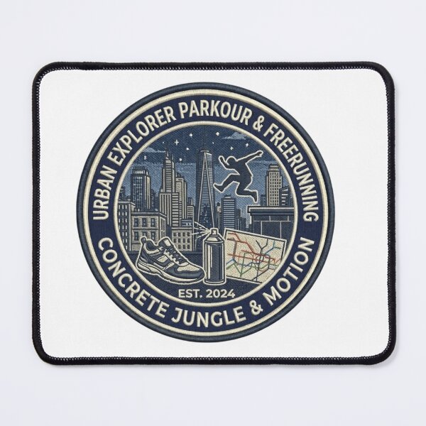 Item preview, Concrete Jungle & Motion: Urban Explorer Parkour & Freerunning Patch designed and sold by FarDesign.