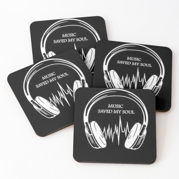 Item preview, Music Saved My Soul – Headphones Soundwave Design designed and sold by Clauando.
