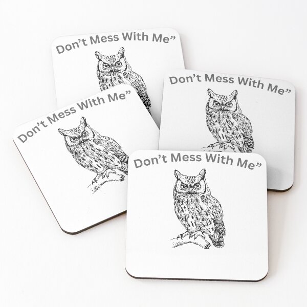 Item preview, Don’t Mess With Me Owl T-Shirt, Funny Angry Owl Shirt, Sarcastic Animal Tee, Vintage Owl Graphic, Minimalist Humor Shirt, Gift for Owl Lovers designed and sold by RTchopy.