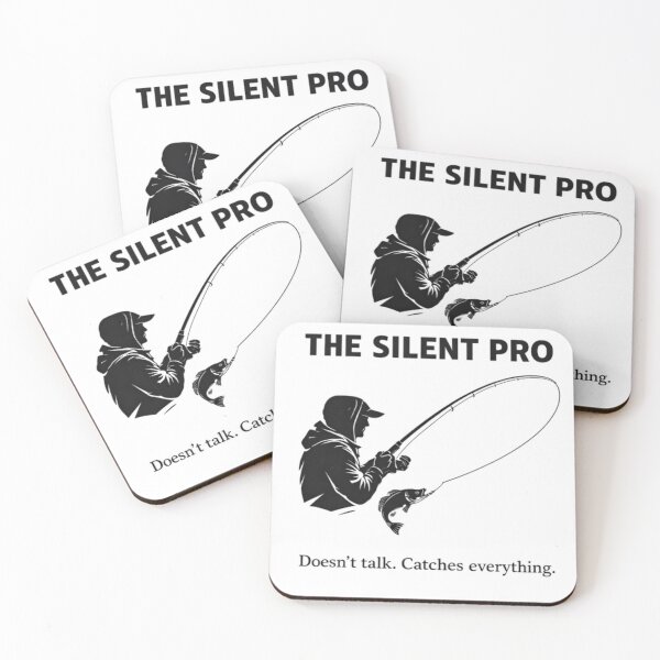 Item preview, Fishing T-Shirt – THE SILENT PRO – Minimalist Angler Design – Fisherman Gift designed and sold by FischingVibes.
