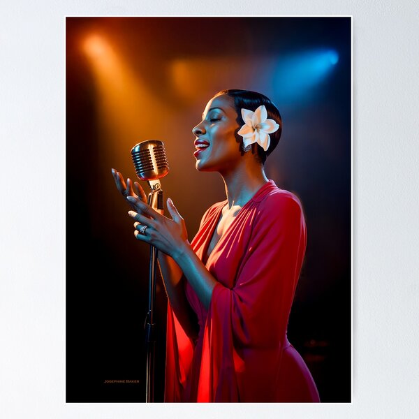 Item preview, JOSEPHINE BAKER - Wall Art - Icon of Art, Courage & Freedom designed and sold by DBM Photo Art 1.