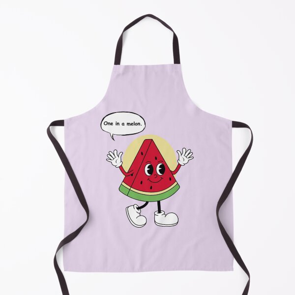 Item preview, One in a Melon Funny Watermelon Pun – Cute Cartoon Fruit Sticker designed and sold by RositaArtStudio.
