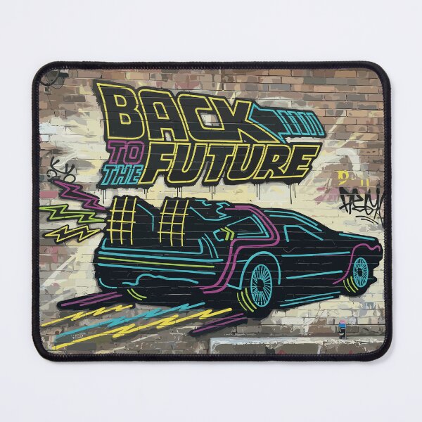 Item preview, Vintage Classic Car Delorean Adventure Collection Grafitte Wall designed and sold by PrintCarClub.