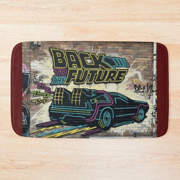 Item preview, Vintage Classic Car Delorean Adventure Collection Grafitte Wall designed and sold by PrintCarClub.