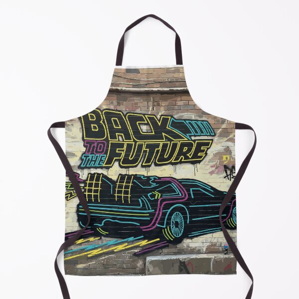 Item preview, Vintage Classic Car Delorean Adventure Collection Grafitte Wall designed and sold by PrintCarClub.