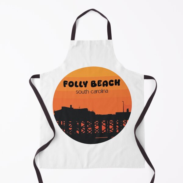 Item preview, Folly Beach South Carolina Pier Sunset Silhouette Beach designed and sold by PixelWaveBD.