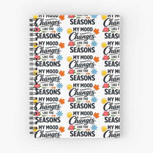 Item preview, My Mood Changes Like The Seasons Funny Mood Swings Minimal Design designed and sold by TeeTimeTreasure.