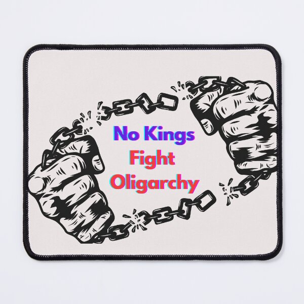 Item preview, No Kings Fight Oligarchy Classic T-Shirt designed and sold by MerchlyMike.