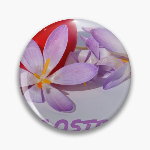 Item preview, happy easter crocus flowers with red egg minimal design designed and sold by Isar1.