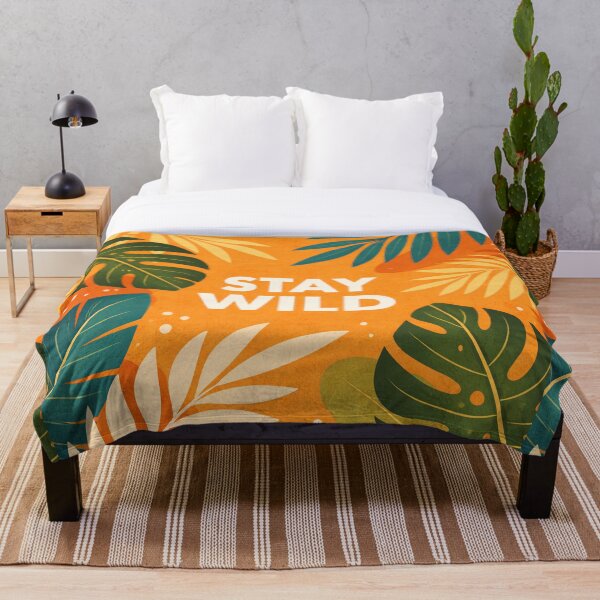 Item preview, Stay Wild Retro Monstera Leaf - La aventura te espera (Gráfico) designed and sold by Qurratul Sadia.