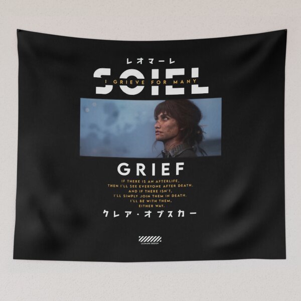Aperçu de l'œuvre Sciel - Clair Obscur Expédition 33 S'il y a une vie après la mort, alors je reverrai tout le monde après la mort créée et vendue par CreatingOnline.