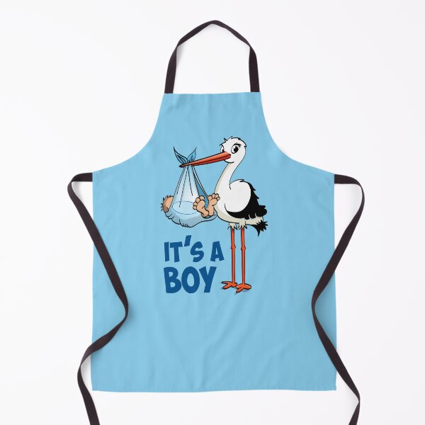 Item preview, It’s a boy “The blue stork who delivers the baby boy.” designed and sold by Stef Ringoot, cartoons and illustrations.