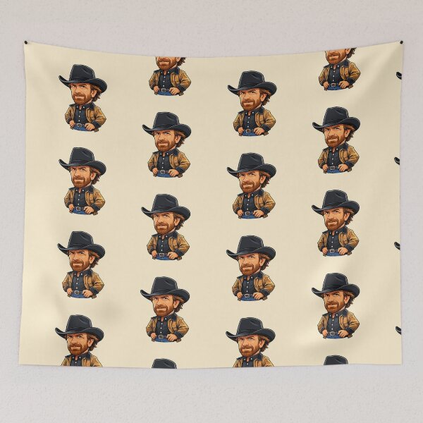Item preview, Roundhouse Cowboy Meme Sticker | Texas Ranger Inspired Tough Guy designed and sold by SimplyJasper.