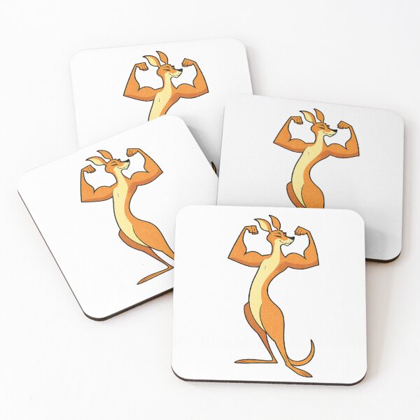Item preview, Strong Kangaroo | Fitness Kangaroo Design | Gym Animal Illustration designed and sold by Droosam.