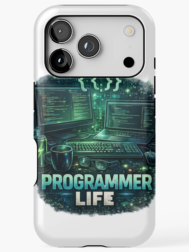 Thumbnail 1 of 4, iPhone Case, Programmer Life Coding Developer Tech Design designed and sold by MIArt Studio.