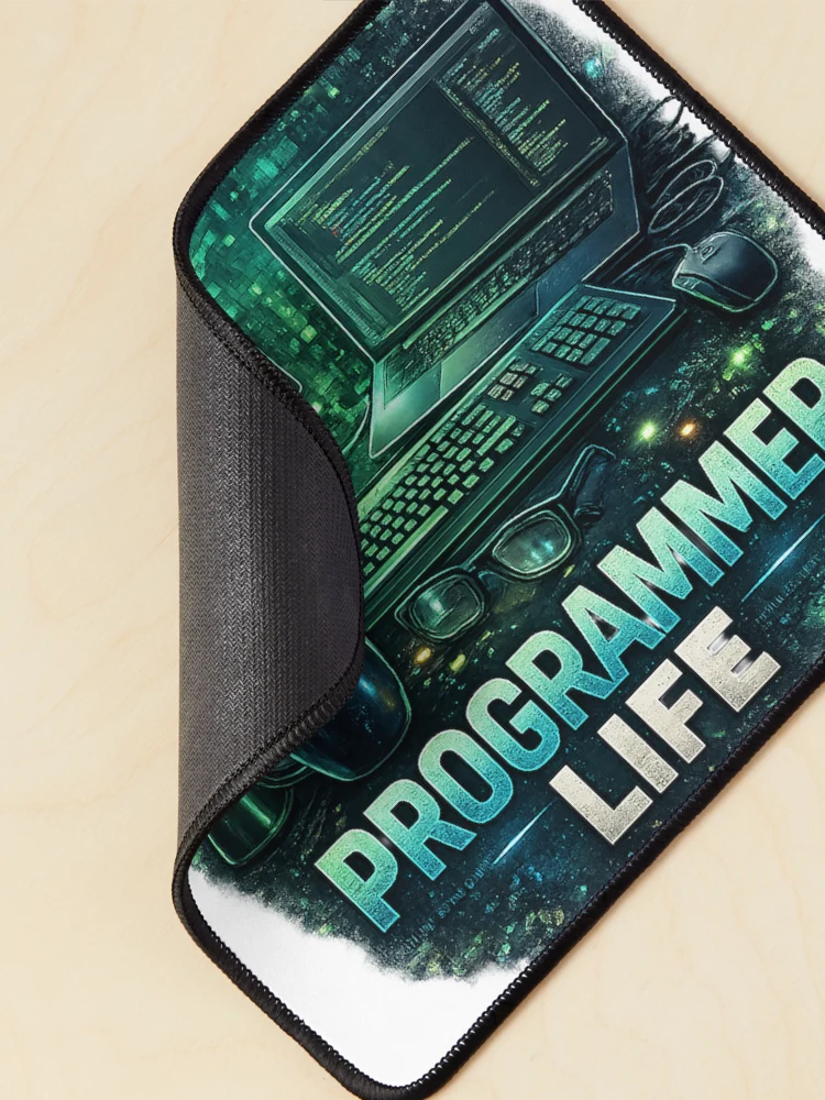 Thumbnail 2 of 5, Mouse Pad, Programmer Life Coding Developer Tech Design designed and sold by MIArt Studio.