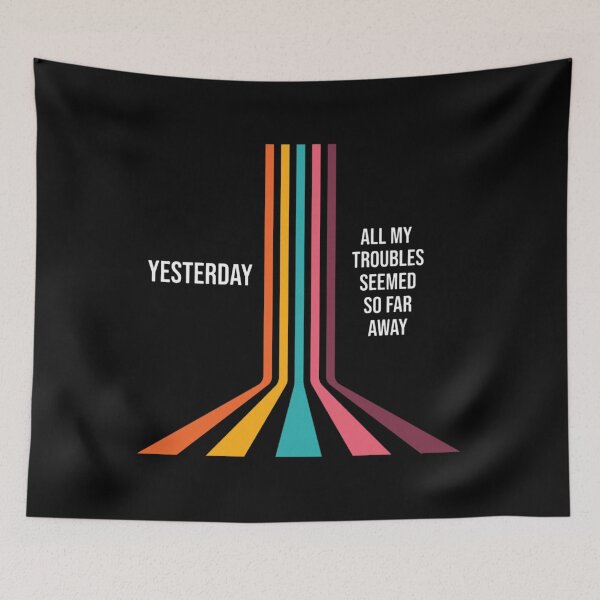 Item preview, Yesterday, all my troubles seemed so far away T-Shirt designed and sold by negeledelunea.