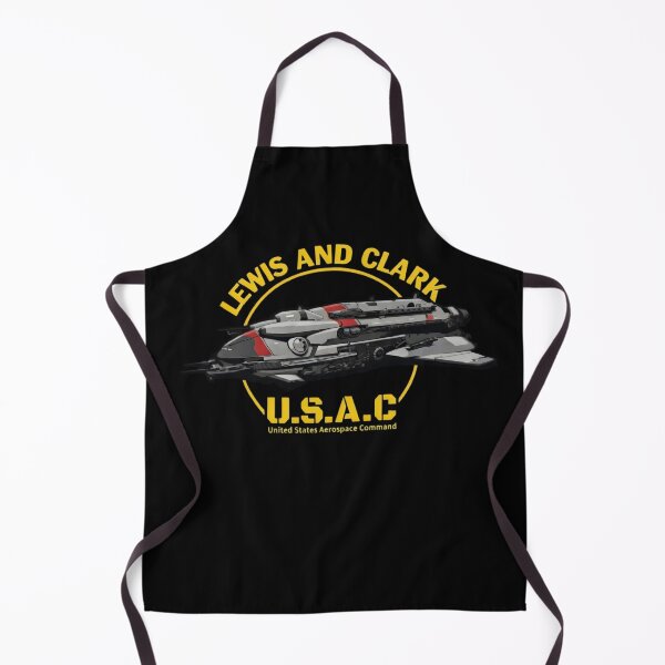 Item preview, Lewis and Clark U.S.A.C. Retro Sci-Fi Spaceship designed and sold by TshirtsOnline-.