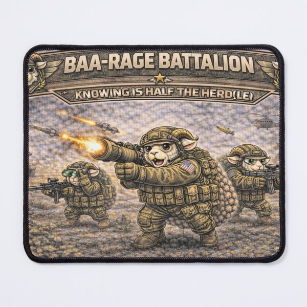 Item preview, Baa-Rage Battalion – Sheep-I Joe Military Parody Squad designed and sold by Thpoar.