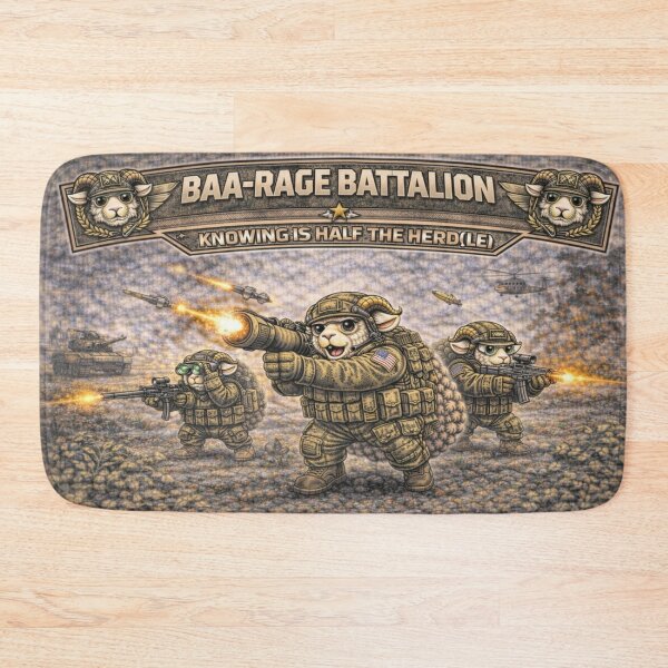 Item preview, Baa-Rage Battalion – Sheep-I Joe Military Parody Squad designed and sold by Thpoar.