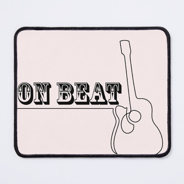 Item preview, On Beat - Acoustic Guitar Rhythm Quote Design designed and sold by Mini Pixel Perfect Co..