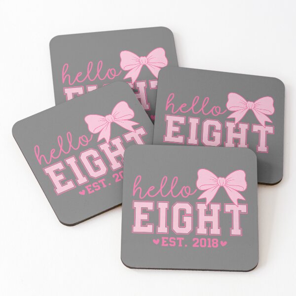 Item preview, Hello Eight Est 2018 Coquette Bow 8th Birthday Girl designed and sold by KristineLi.
