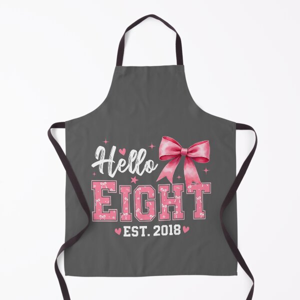 Item preview, Hello Eight Est 2018 Coquette Bow 8th Birthday Girl designed and sold by KristineLi.
