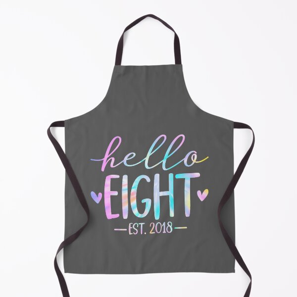Item preview, Hello Eight Est 2018 8th Birthday 8 Year Old designed and sold by KristineLi.