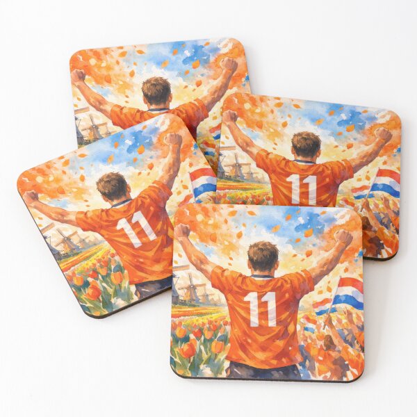 Item preview, Netherlands Soccer Vibes  Soccer Celebration in Tulip Fields Dutch designed and sold by BrickByDream.