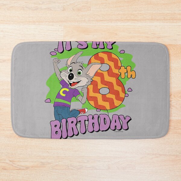 Aperçu de l'œuvre Chuck E. Cheese, c'est mon 8e anniversaire ! Joyeux Chuck Chest ! créée et vendue par KathieFaugh.