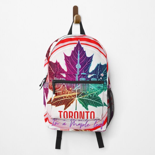 Item preview, Toronto Skyline Neon on a Leaf /CN Tower Toronto Ontario Canada Cityscape designed and sold by BeatyinChaos.