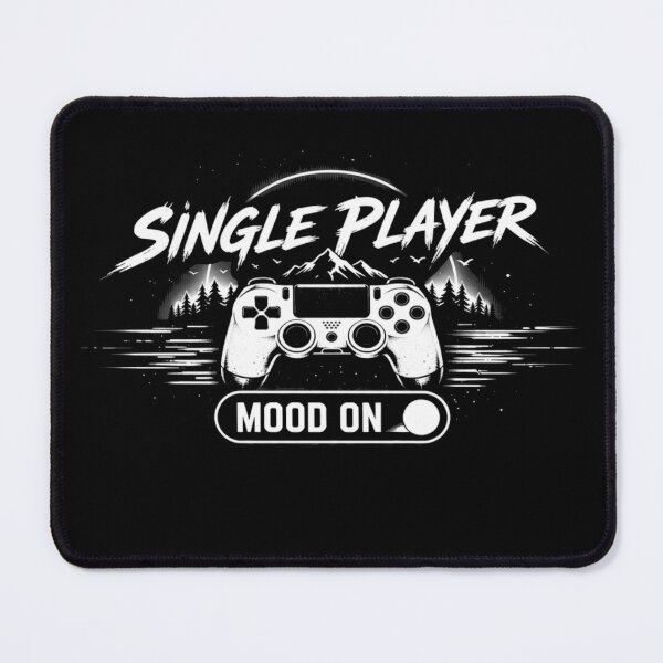 Item preview, Single Player Mood On | Minimal Gaming Design designed and sold by JalwaWear.