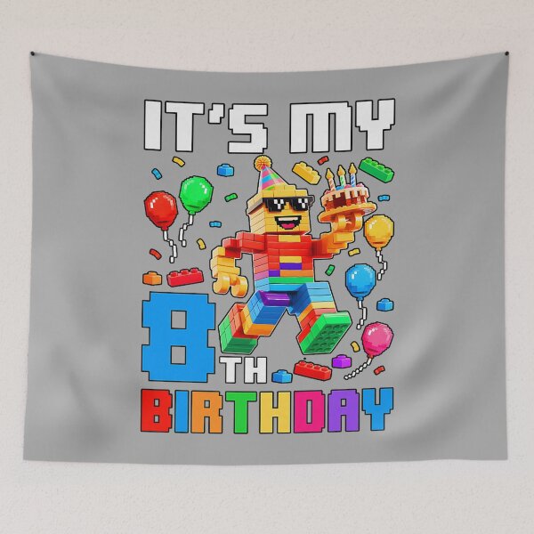 Item preview, It's My 8th Birthday Building Brick 8 Years Old Boys Kids designed and sold by KathieFaugh.