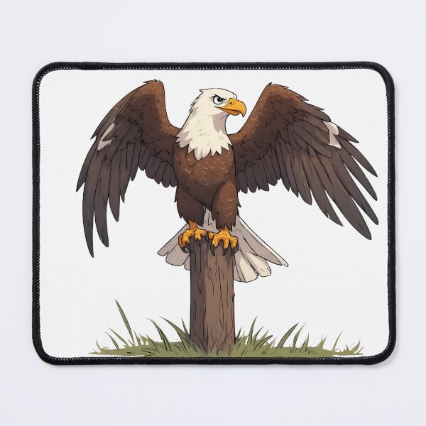 Item preview, Powerful Bald Eagle with Spread Wings Patriotic Design designed and sold by Karolina’s Cozy Creations.