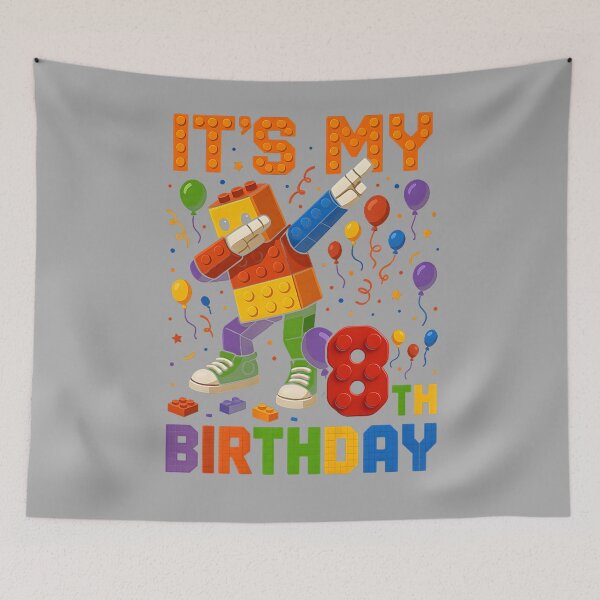 Item preview, Kids It's My 8th Birthday Building Blocks 8 Years Old designed and sold by KathieFaugh.