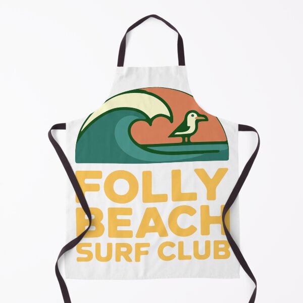 Item preview, Folly Beach Surf Club South Carolina Retro Wave Sticker designed and sold by PixelWaveBD.