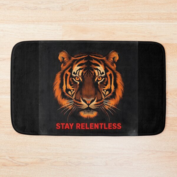 Item preview, Relentless Tiger – Fierce Motivation Beast Graphic designed and sold by Kavya Art.