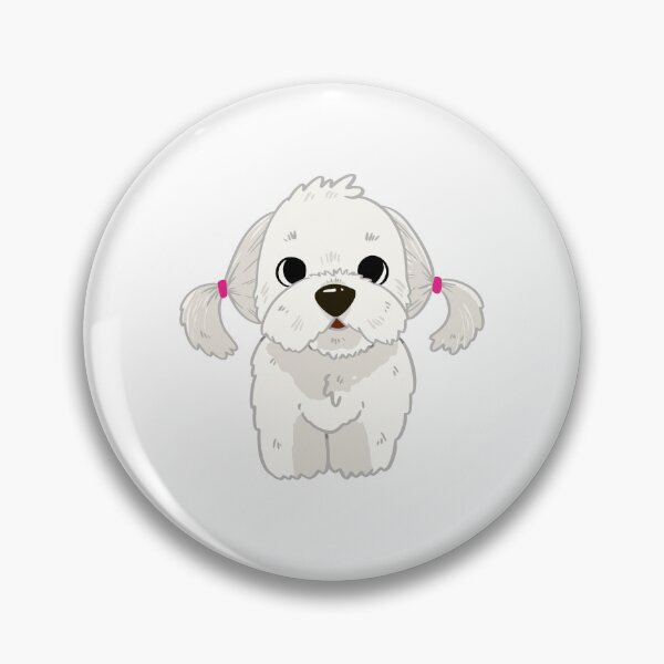 Item preview, Cute Maltese with Pink Pigtails designed and sold by dmorcu.