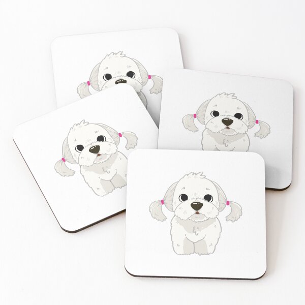 Item preview, Cute Maltese with Pink Pigtails designed and sold by dmorcu.