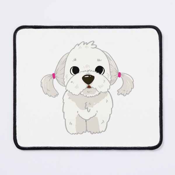 Item preview, Cute Maltese with Pink Pigtails designed and sold by dmorcu.