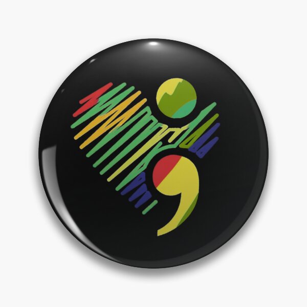 Item preview, Abstract Comma Dot Art Color Expression Minimalist Punctuation Design designed and sold by Aquarius-club.