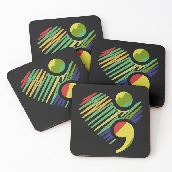 Item preview, Abstract Comma Dot Art Color Expression Minimalist Punctuation Design designed and sold by Aquarius-club.