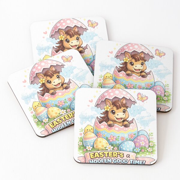 Item preview, Easter Hoofen Good Time Cute Kawaii Horse Design designed and sold by inkstablestudio.