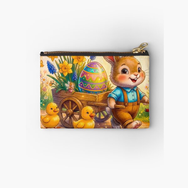 Item preview, Happy Easter Bunny Pushing Egg Cart with Baby Ducks | Kids T-Shirt designed and sold by MaisonMaroMara.